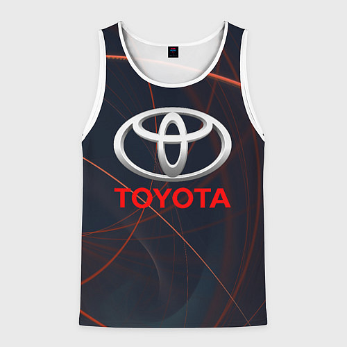 Мужская майка без рукавов TOYOTA / 3D-Белый – фото 1