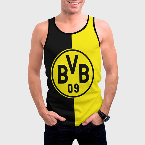 Мужская майка без рукавов BORUSSIA / 3D-Черный – фото 3