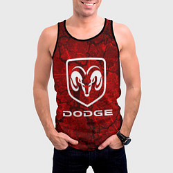 Майка-безрукавка мужская DODGE, цвет: 3D-черный — фото 2