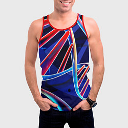 Майка-безрукавка мужская ДНК, цвет: 3D-красный — фото 2