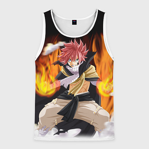 Мужская майка без рукавов FAIRY TAIL ХВОСТ ФЕИ / 3D-Белый – фото 1