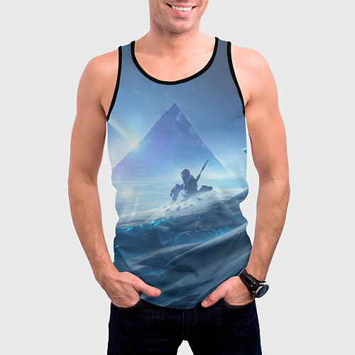 Мужская майка без рукавов DESTINY 2 / 3D-Черный – фото 3