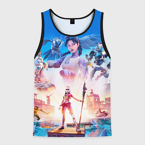 Мужская майка без рукавов THE LAST OF US / 3D-Черный – фото 1