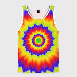 Майка-безрукавка мужская Tie-Dye, цвет: 3D-белый