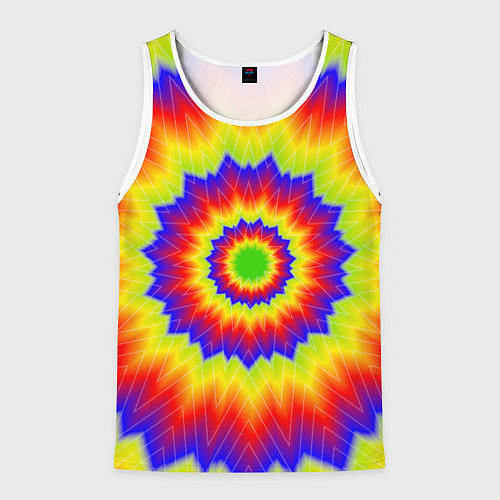 Мужская майка без рукавов Tie-Dye / 3D-Белый – фото 1