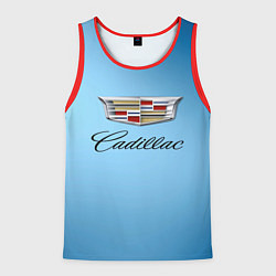 Майка-безрукавка мужская Cadillac, цвет: 3D-красный