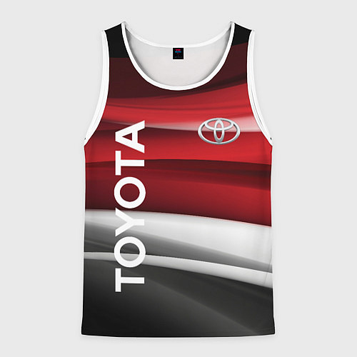 Мужская майка без рукавов TOYOTA / 3D-Белый – фото 1