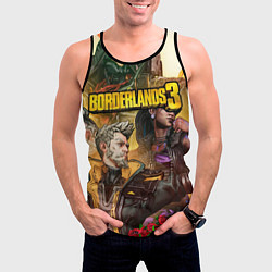 Майка-безрукавка мужская Borderlands 3, цвет: 3D-черный — фото 2