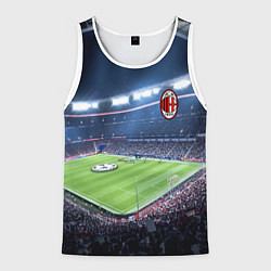 Майка-безрукавка мужская FC MILAN, цвет: 3D-белый