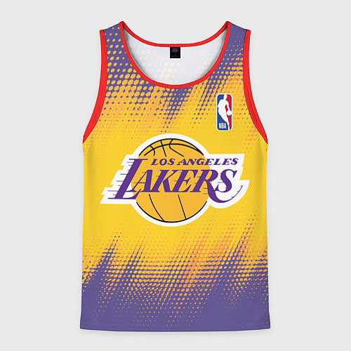Мужская майка без рукавов Los Angeles Lakers / 3D-Красный – фото 1