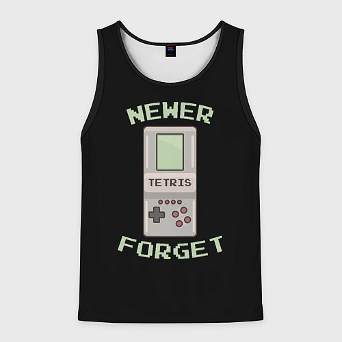 Мужская майка без рукавов Никогда не забуду / 3D-Черный – фото 1