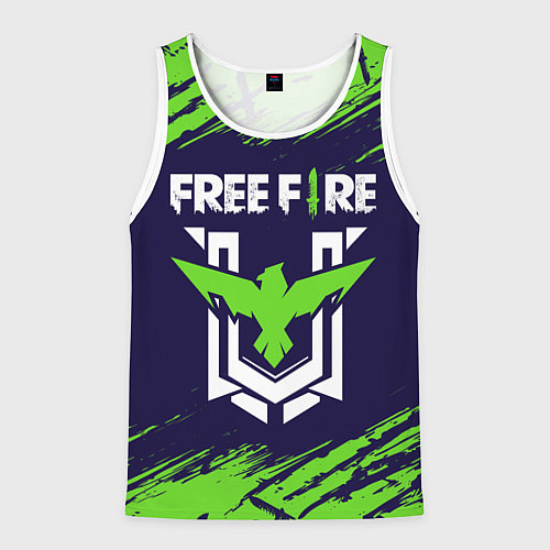 Мужская майка без рукавов FREE FIRE ФРИ ФАЕР / 3D-Белый – фото 1