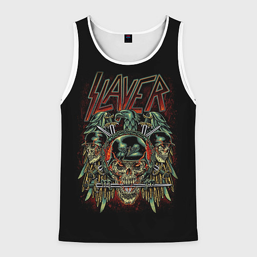 Мужская майка без рукавов Slayer / 3D-Белый – фото 1