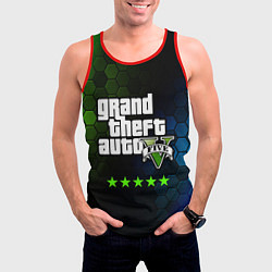Майка-безрукавка мужская GTA 5 ГТА 5, цвет: 3D-красный — фото 2