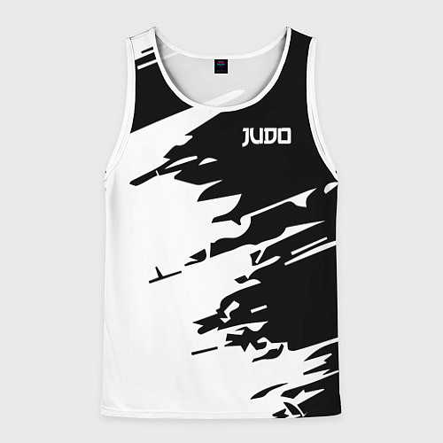 Мужская майка без рукавов Judo / 3D-Белый – фото 1
