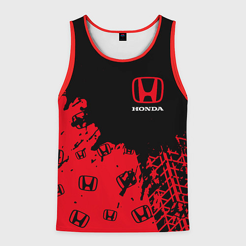 Мужская майка без рукавов HONDA ХОНДА / 3D-Красный – фото 1