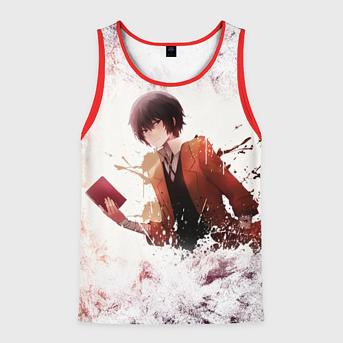 Мужская майка без рукавов Дазай / 3D-Красный – фото 1