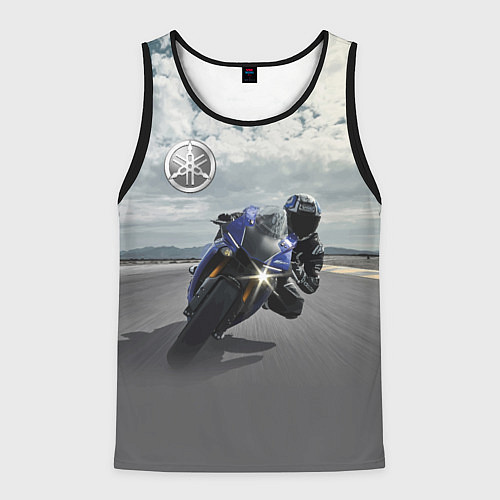 Мужская майка без рукавов Yamaha / 3D-Черный – фото 1