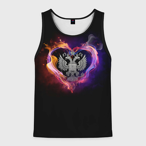 Мужская майка без рукавов Герб / 3D-Черный – фото 1