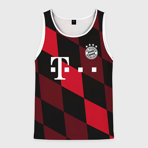 Мужская майка без рукавов ФК Бавария Мюнхен / 3D-Белый – фото 1