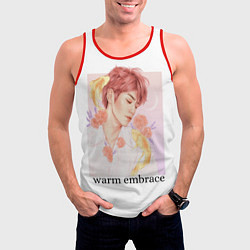 Майка-безрукавка мужская Nct taeyong, цвет: 3D-красный — фото 2