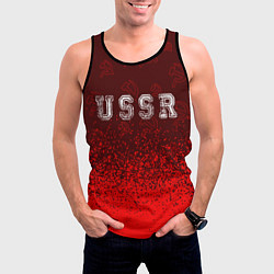 Майка-безрукавка мужская USSR СССР, цвет: 3D-черный — фото 2
