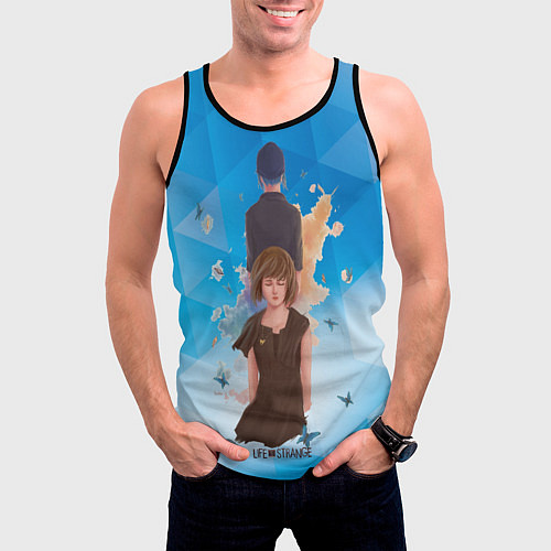 Мужская майка без рукавов Life is Strange! / 3D-Черный – фото 3