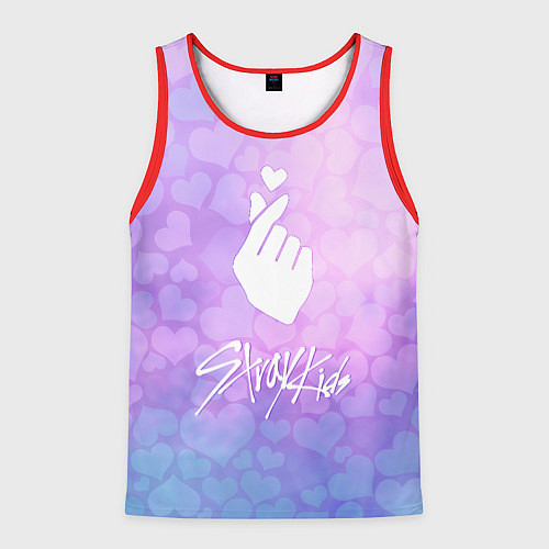 Мужская майка без рукавов Stray Kids / 3D-Красный – фото 1
