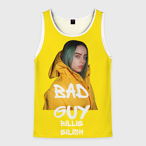 Мужская майка без рукавов Billie Eilish Билли Айлиш / 3D-Белый – фото 1