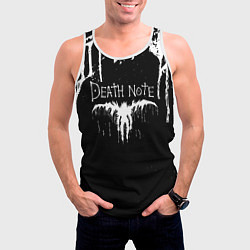 Майка-безрукавка мужская Death Note, цвет: 3D-белый — фото 2