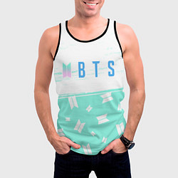 Майка-безрукавка мужская BTS БТС, цвет: 3D-черный — фото 2
