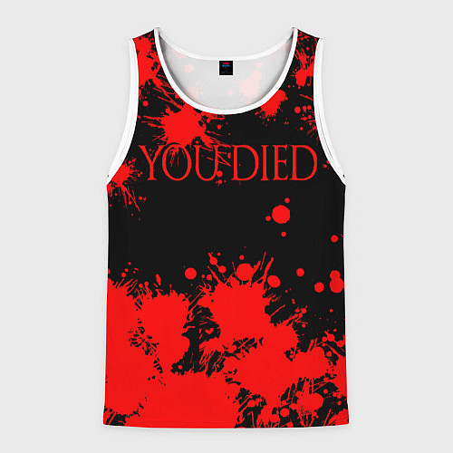 Мужская майка без рукавов DARK SOULS / 3D-Белый – фото 1