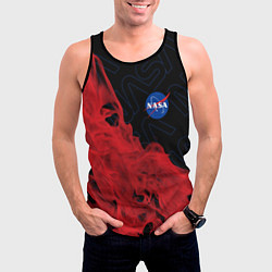 Майка-безрукавка мужская NASA НАСА, цвет: 3D-черный — фото 2