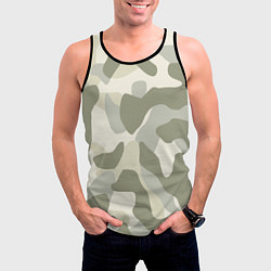 Майка-безрукавка мужская Camouflage 1, цвет: 3D-черный — фото 2