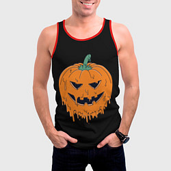 Майка-безрукавка мужская Halloween, цвет: 3D-красный — фото 2