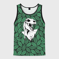 Майка-безрукавка мужская Тиранозавр нежить, цвет: 3D-черный