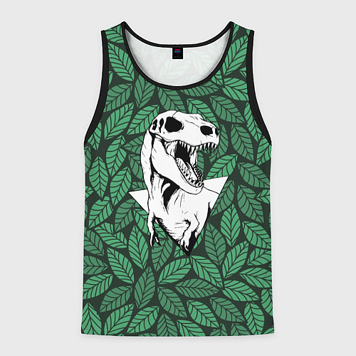 Мужская майка без рукавов Тиранозавр нежить / 3D-Черный – фото 1