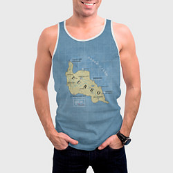 Майка-безрукавка мужская Turbo, цвет: 3D-белый — фото 2