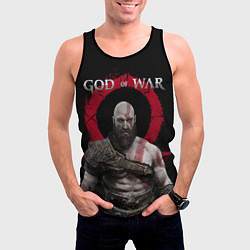 Майка-безрукавка мужская God of War, цвет: 3D-черный — фото 2