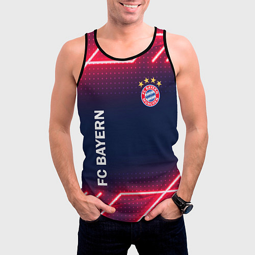 Мужская майка без рукавов БАВАРИЯ / 3D-Черный – фото 3