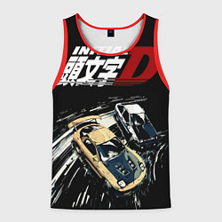 Майка-безрукавка мужская Initial D Z, цвет: 3D-красный