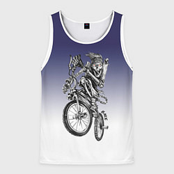 Майка-безрукавка мужская BMX, цвет: 3D-белый