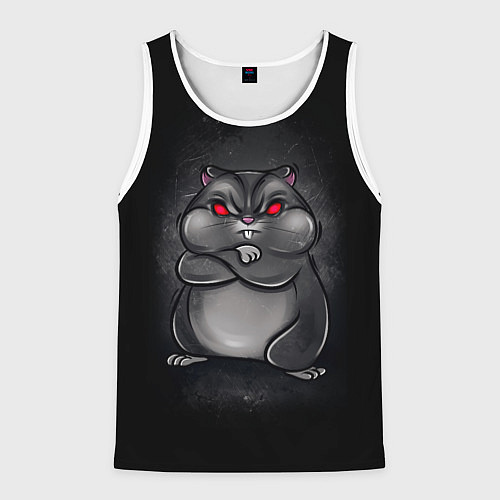 Мужская майка без рукавов HAMSTER / 3D-Белый – фото 1