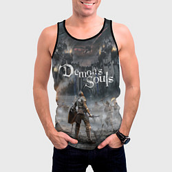 Майка-безрукавка мужская Demons Souls, цвет: 3D-черный — фото 2