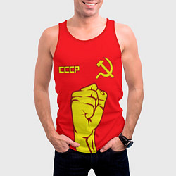 Майка-безрукавка мужская СССР, цвет: 3D-красный — фото 2