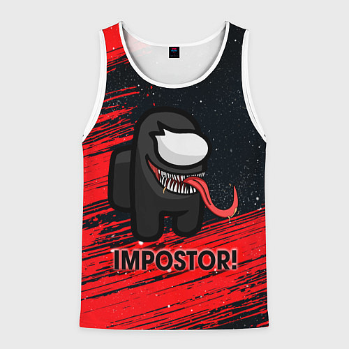 Мужская майка без рукавов AMONG US / 3D-Белый – фото 1