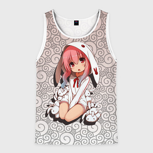 Мужская майка без рукавов Аниме Манга / 3D-Белый – фото 1