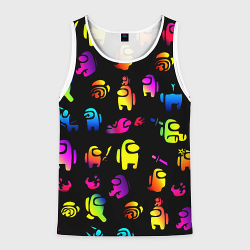 Мужская майка без рукавов AMONG US / 3D-Белый – фото 1