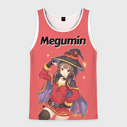 Майка-безрукавка мужская Megumin, цвет: 3D-белый