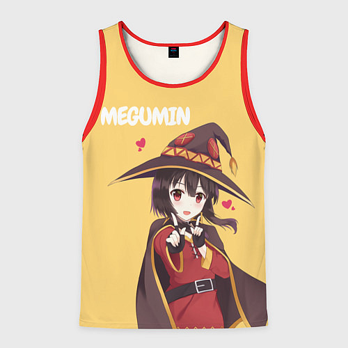 Мужская майка без рукавов Megumin / 3D-Красный – фото 1